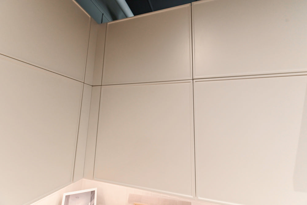 Aster Cucine Modern Two-Tone Kitchen with Dekton Countertops, Wolf Range & Sub-Zero Refrigerator