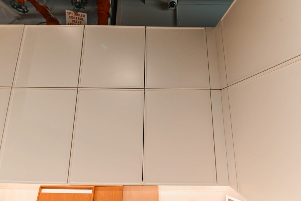 Aster Cucine Modern Two-Tone Kitchen with Dekton Countertops, Wolf Range & Sub-Zero Refrigerator