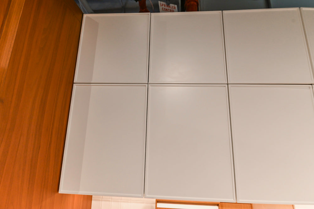 Aster Cucine Modern Two-Tone Kitchen with Dekton Countertops, Wolf Range & Sub-Zero Refrigerator