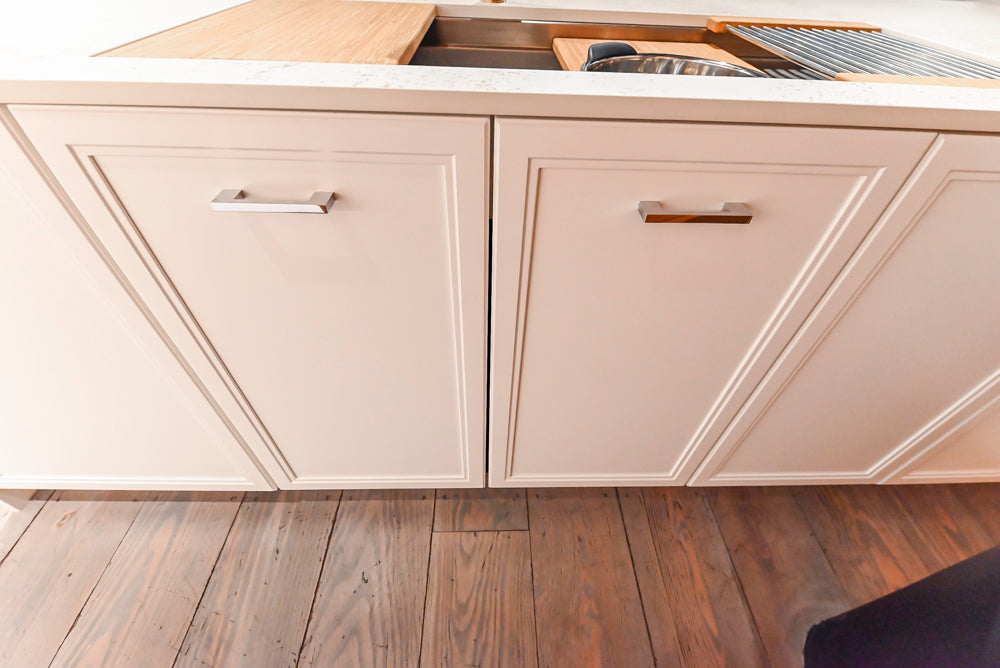 Aster Cucine Modern Two-Tone Kitchen with Dekton Countertops, Wolf Range & Sub-Zero Refrigerator