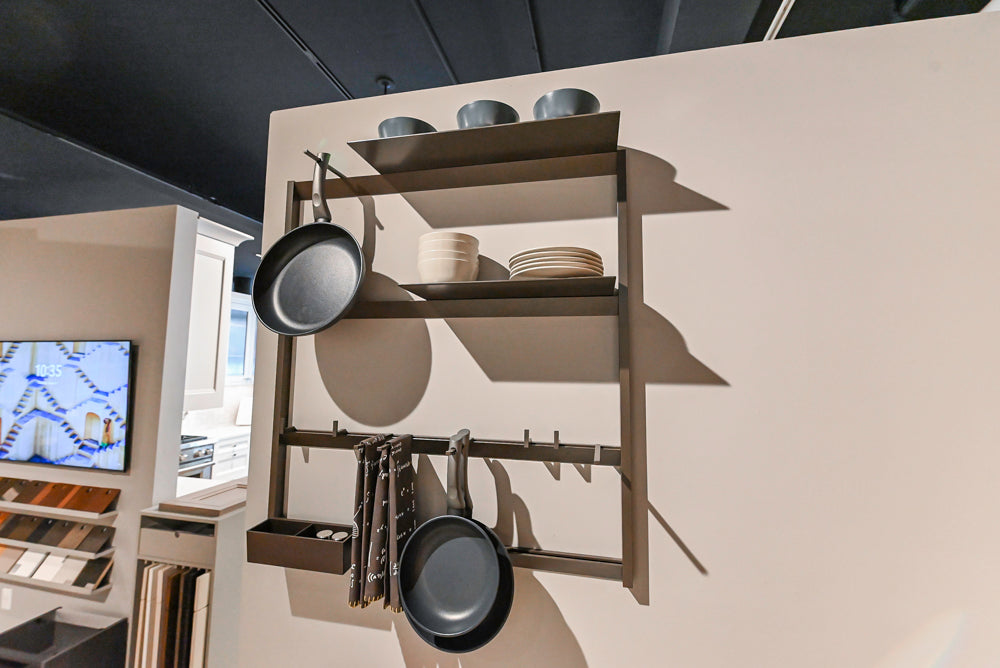 Aster Cucine Modern Two-Tone Kitchen with Dekton Countertops, Wolf Range & Sub-Zero Refrigerator