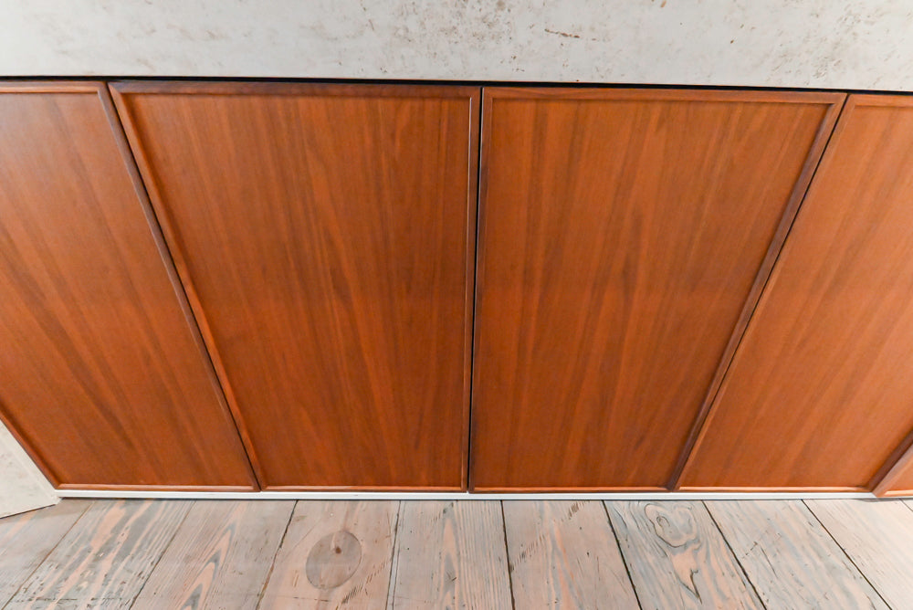 Aster Cucine Modern Two-Tone Kitchen with Dekton Countertops, Wolf Range & Sub-Zero Refrigerator