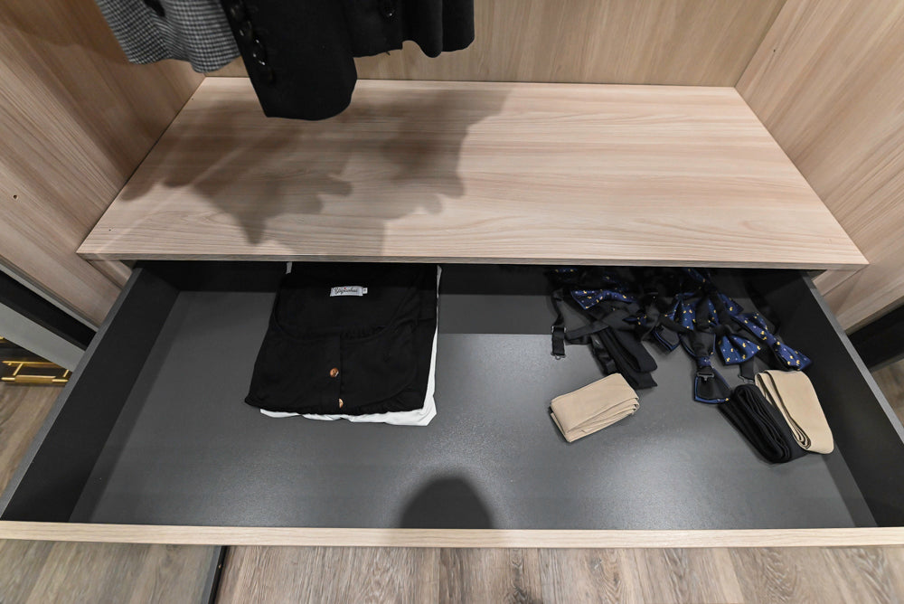 Muretti Modern Aluminum Framed Built-In Wardrobe Closet System