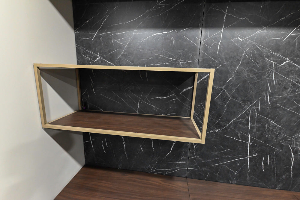 Muretti Modern Aluminum Framed Showroom Display Built-In Wardrobe Closet System