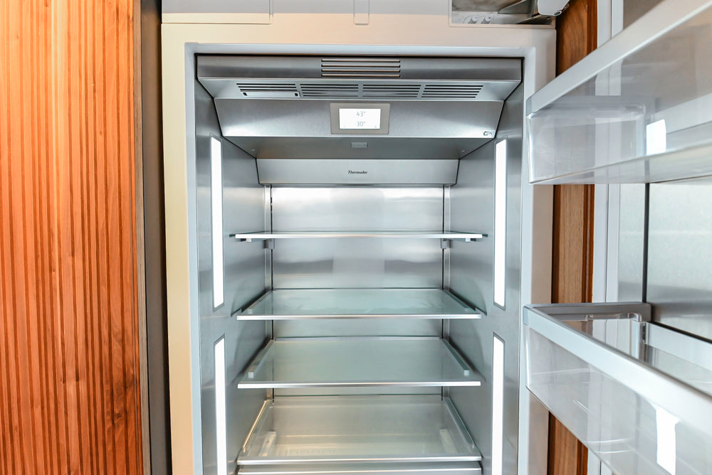 Key Cucine Modern Wood Veneered Kitchen with Neolith Island, Countertops and Appliances