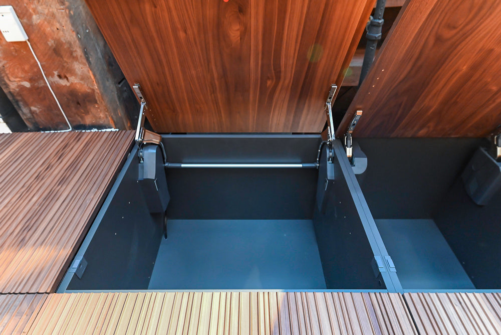 Key Cucine Modern Wood Veneered Kitchen with Neolith Island, Countertops and Appliances