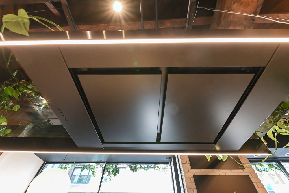 Key Cucine Modern Wood Veneered Kitchen with Neolith Island, Countertops and Appliances