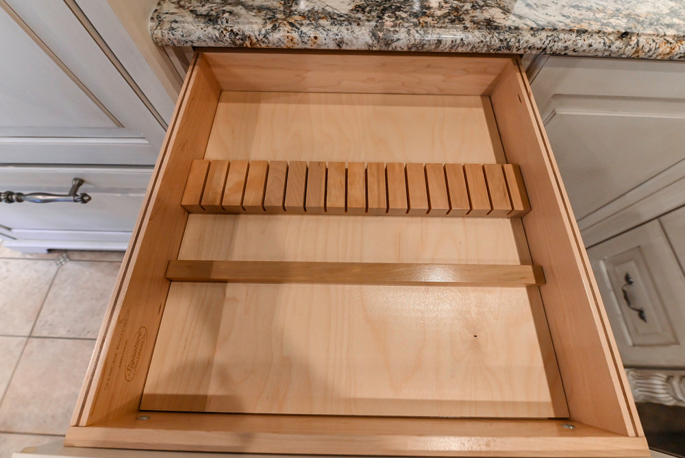 Signature Custom Traditional White Kitchen with Granite Countertops and Appliances