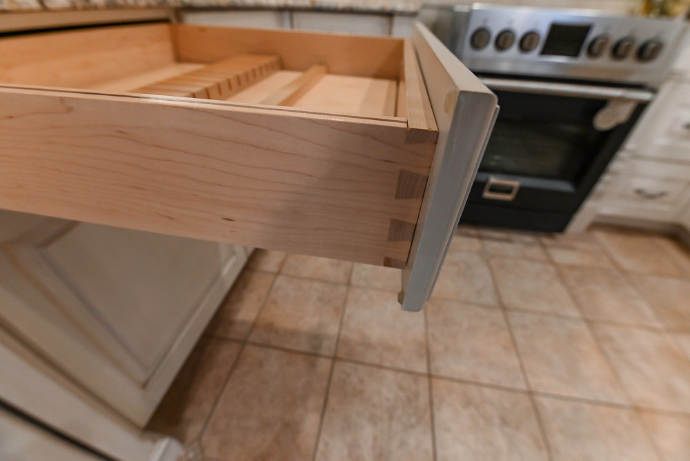 Signature Custom Traditional White Kitchen with Granite Countertops and Appliances