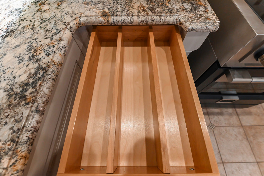 Signature Custom Traditional White Kitchen with Granite Countertops and Appliances
