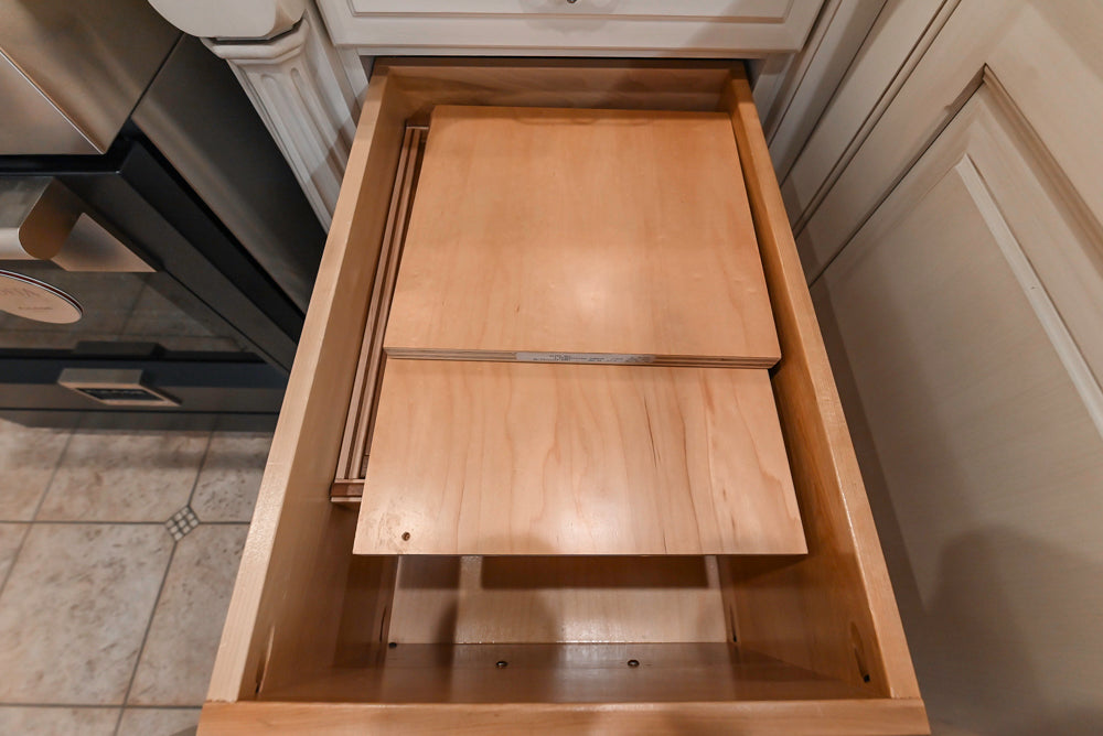 Signature Custom Traditional White Kitchen with Granite Countertops and Appliances