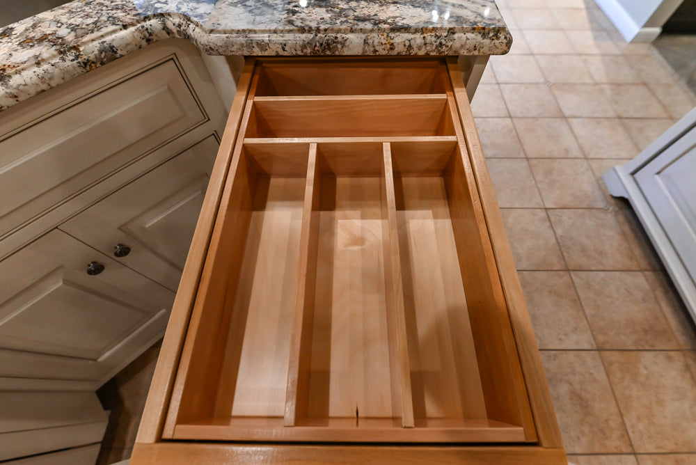 Signature Custom Traditional White Kitchen with Granite Countertops and Appliances