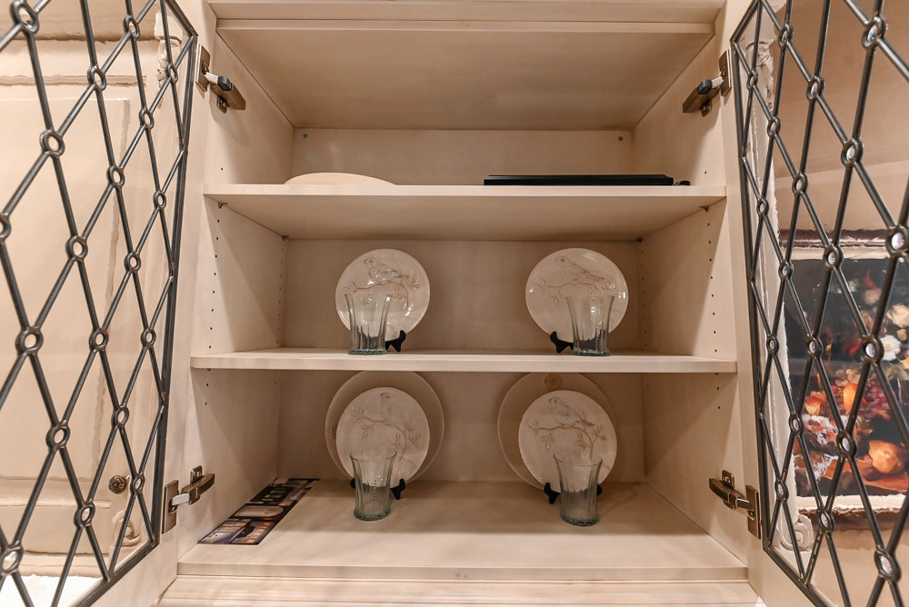 Signature Custom Traditional White Kitchen with Granite Countertops and Appliances