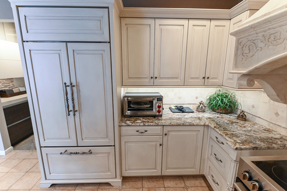 Signature Custom Traditional White Kitchen with Granite Countertops and Appliances