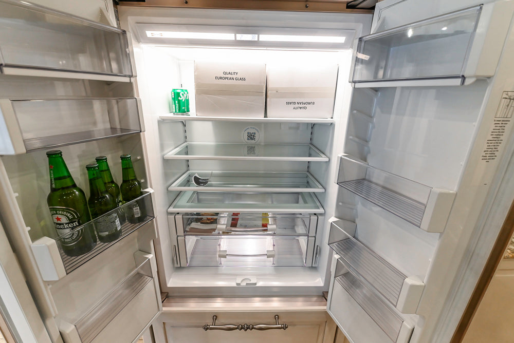 Signature Custom Traditional White Kitchen with Granite Countertops and Appliances