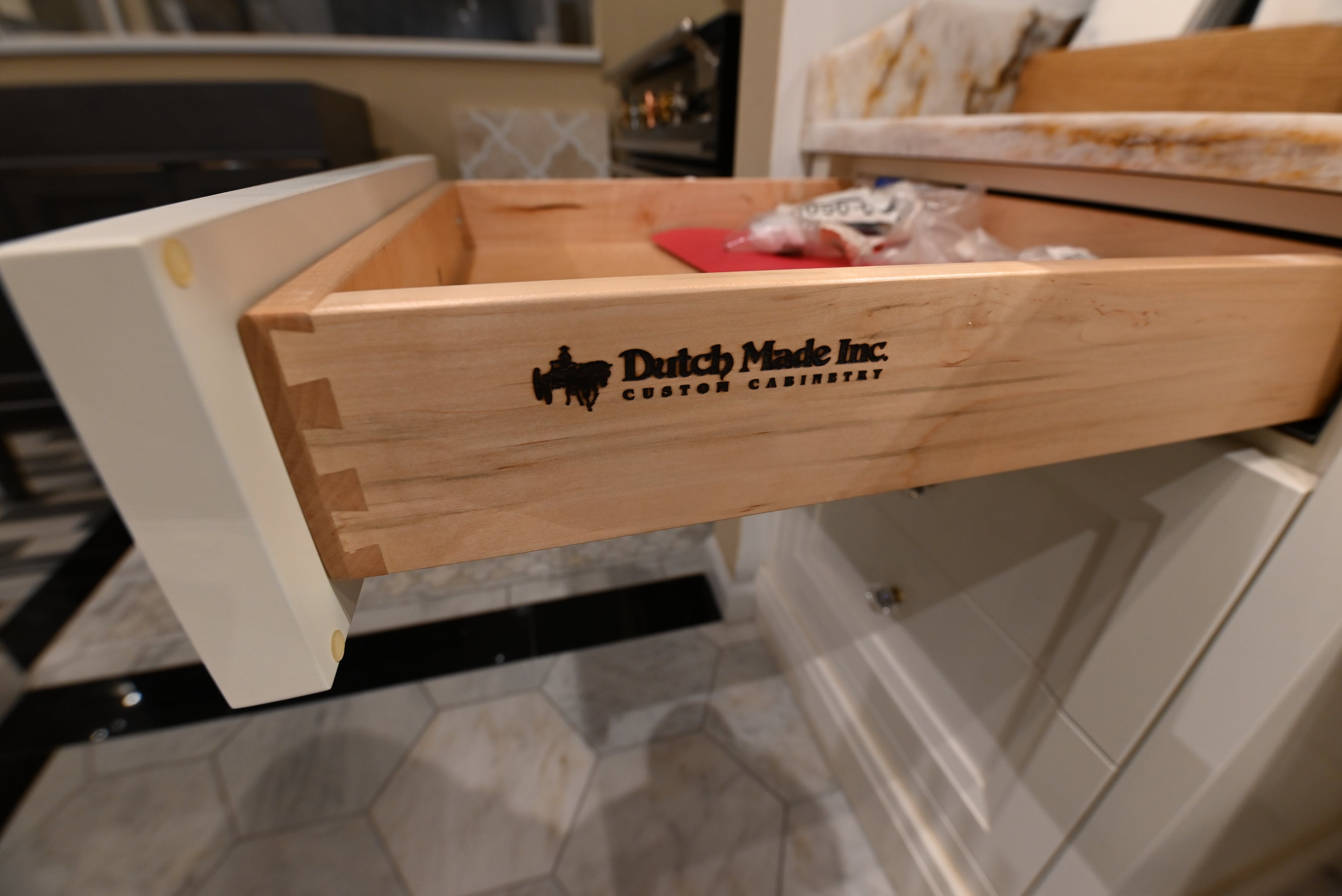 Dutch Made Traditional 78" Cream Wooden Cabinet Makeup Vanity Station