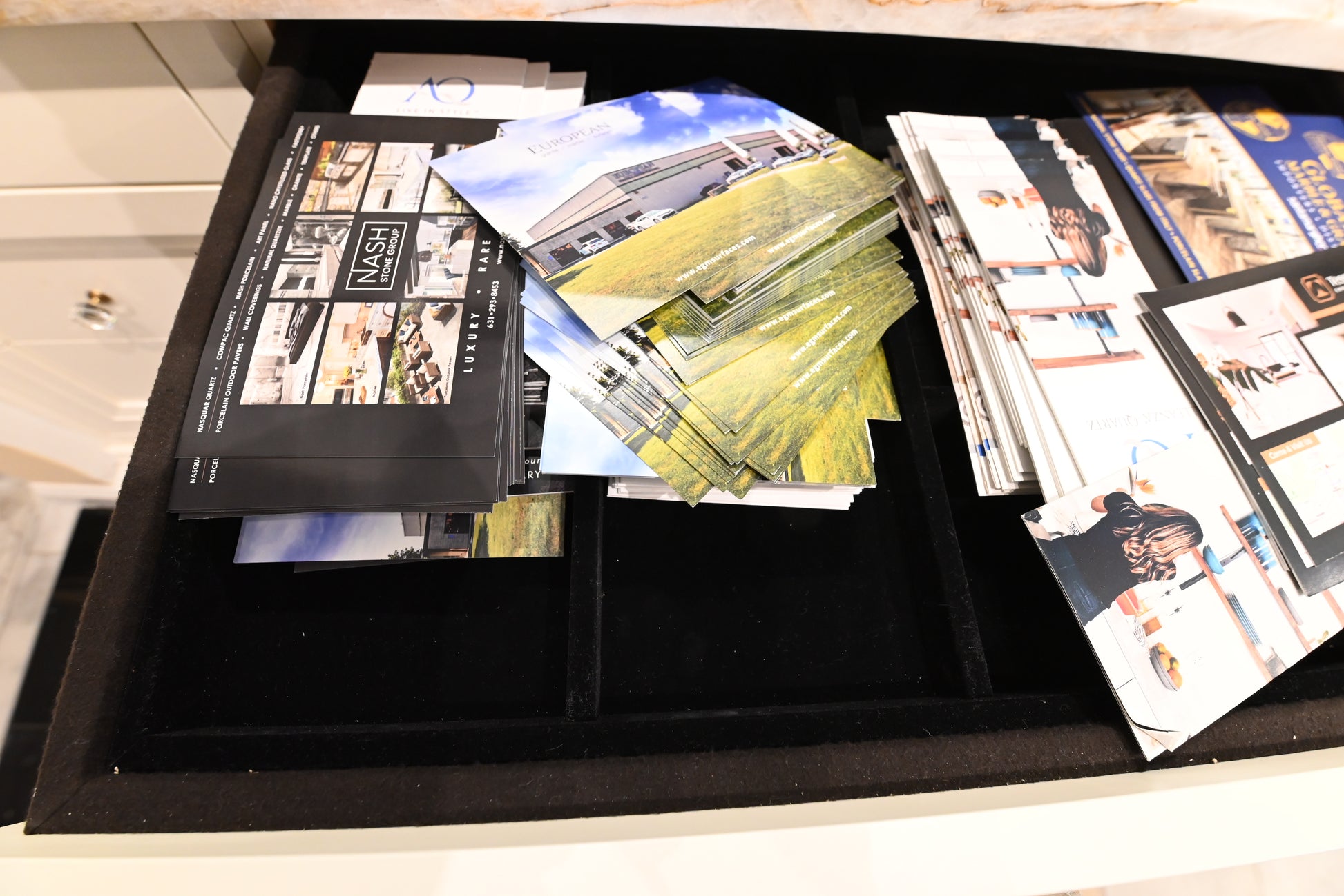 Dutch Made Traditional 78" Cream Wooden Cabinet Makeup Vanity Station