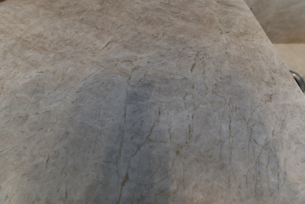 St. Charles Modern Kitchen with La Cornue Chateau Burgundy Cabinets and Glossy Eucalyptus with La Cornue Grand Palais 180 Rangetop and Custom Hood