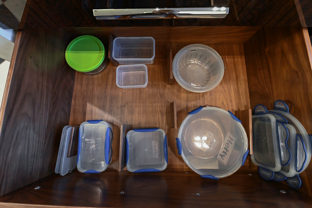 St. Charles Modern Kitchen with La Cornue Chateau Burgundy Cabinets and Glossy Eucalyptus with La Cornue Grand Palais 180 Rangetop and Custom Hood