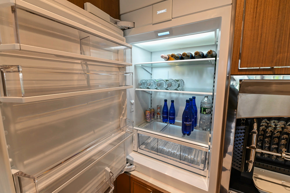 St. Charles Modern Eucalyptus and White Satin Sheen Kitchenette with La Cornue Flamberge Rotisserie