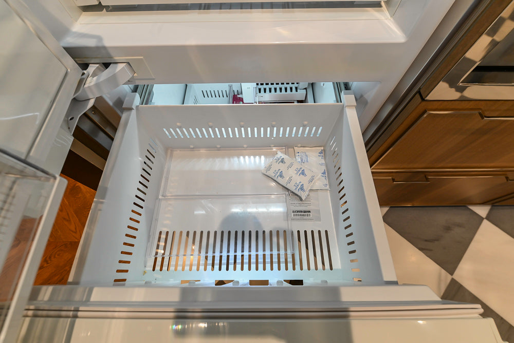 St. Charles Modern Eucalyptus and White Satin Sheen Kitchenette with La Cornue Flamberge Rotisserie