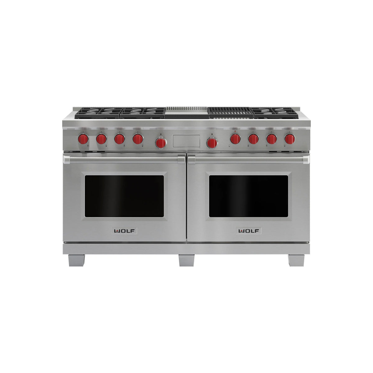 Wolf DF606CG 60" Stainless Steel Dual Fuel Range