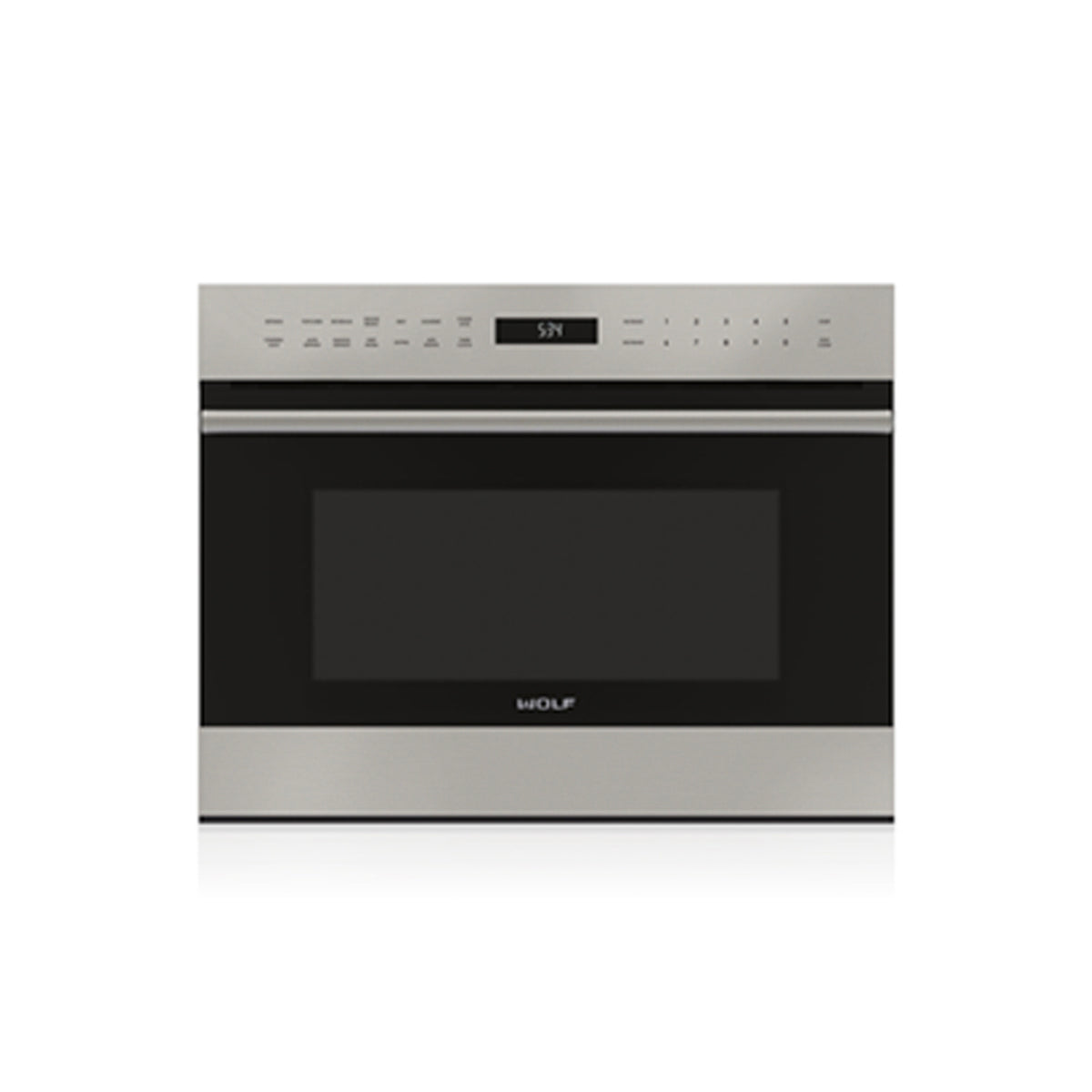 Wolf 24 inch E Series transitional drop-down door microwave MDD24TE stainless steel