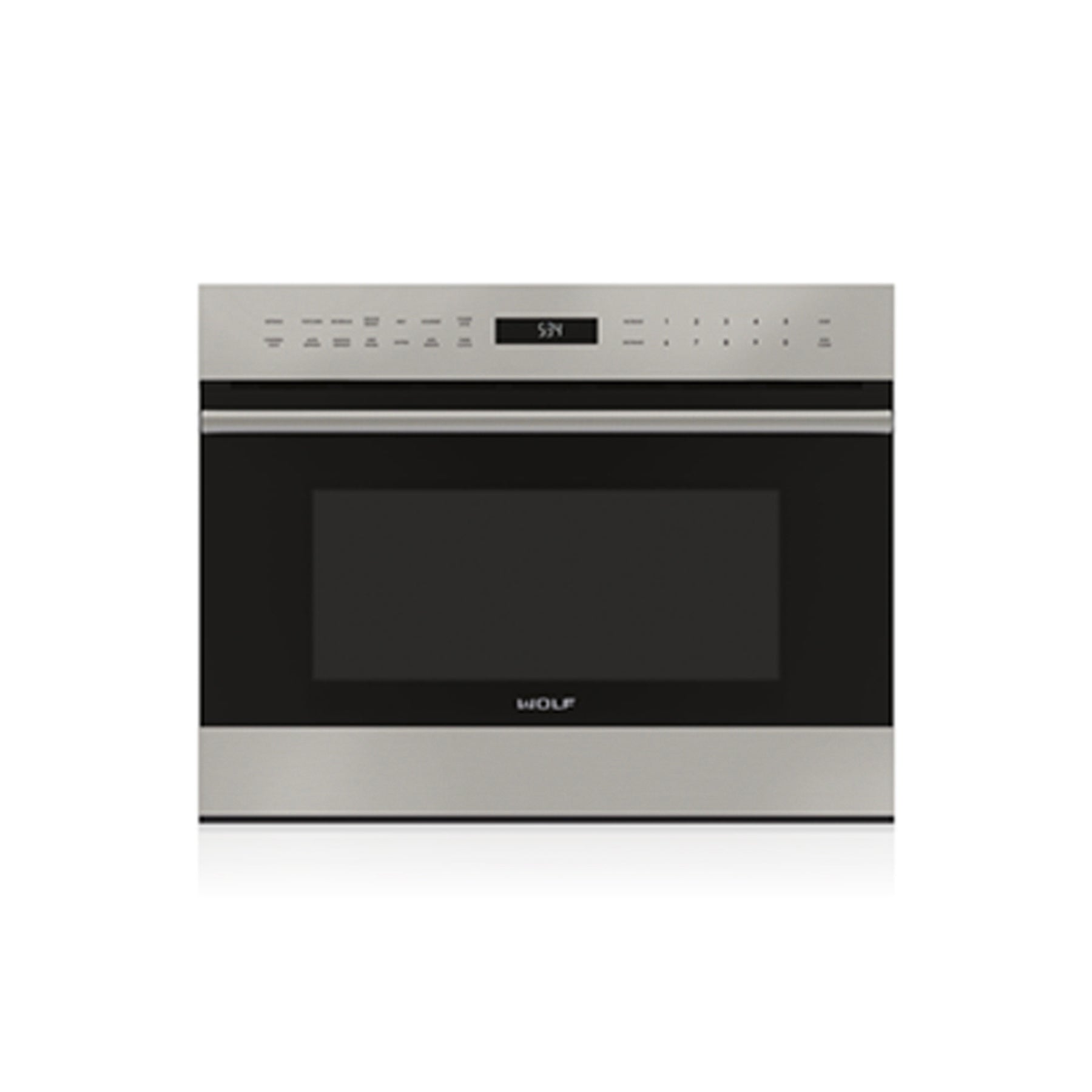 Wolf 24 inch E Series transitional drop-down door microwave MDD24TE stainless steel
