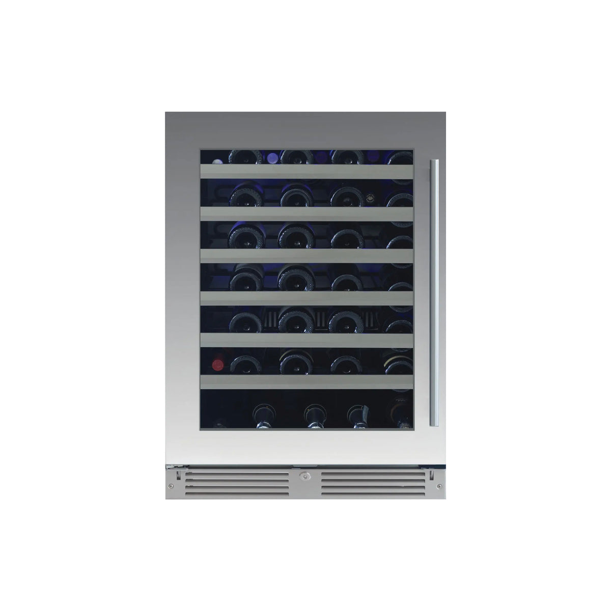 XO XOU24WGSL 24 inch single zone undercounter wine cooler left hinge stainless steel