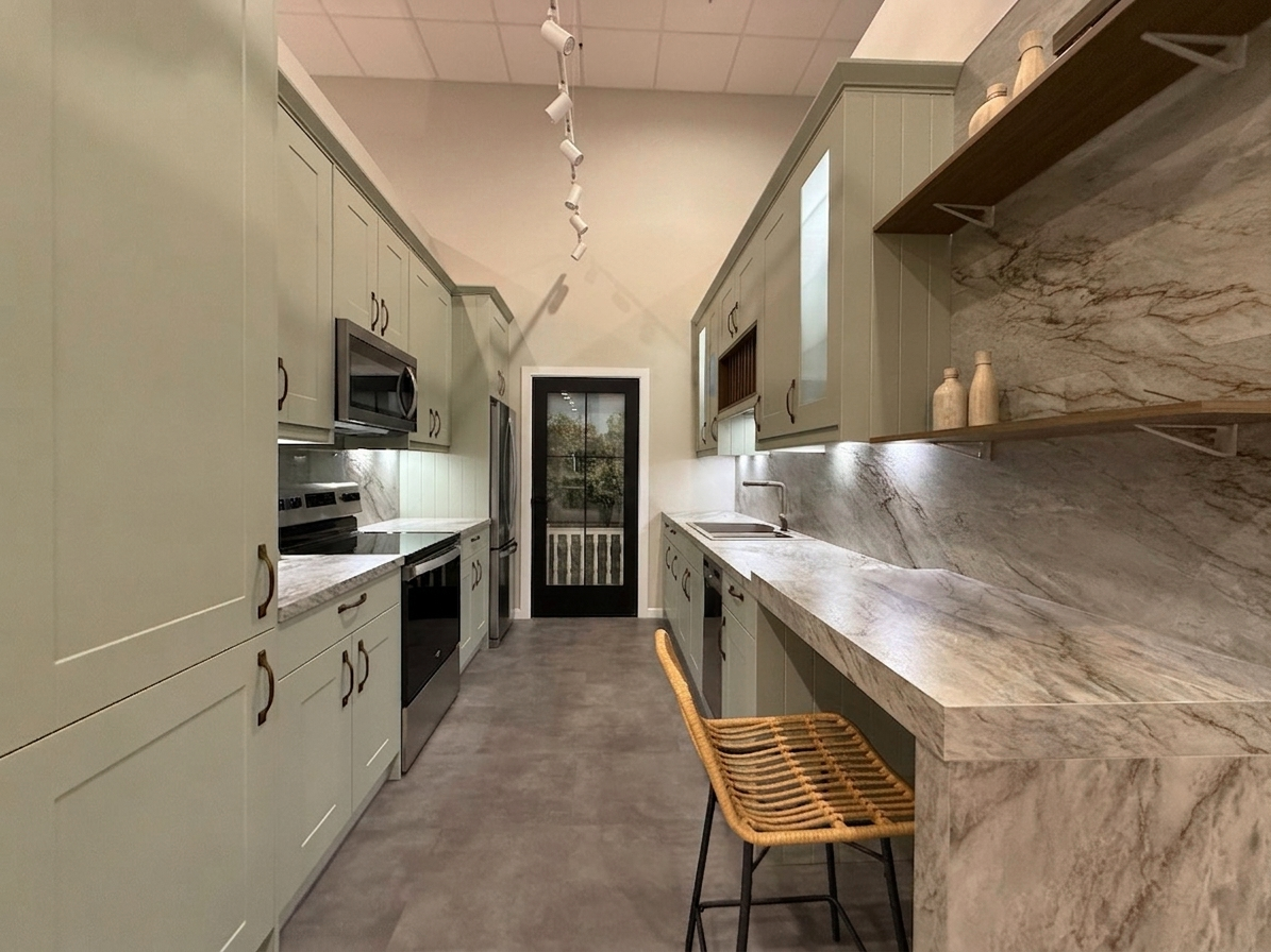 Wren Shaker Classic Sage Green Matte Kitchen