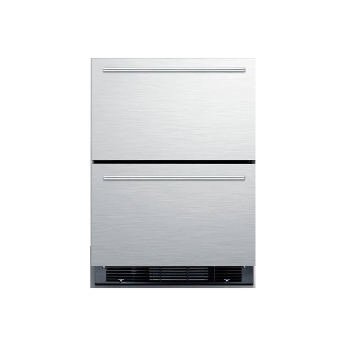 Summit SPRF2D5 24" Stainless Steel Undercounter Refrigerator/Freezer Drawers
