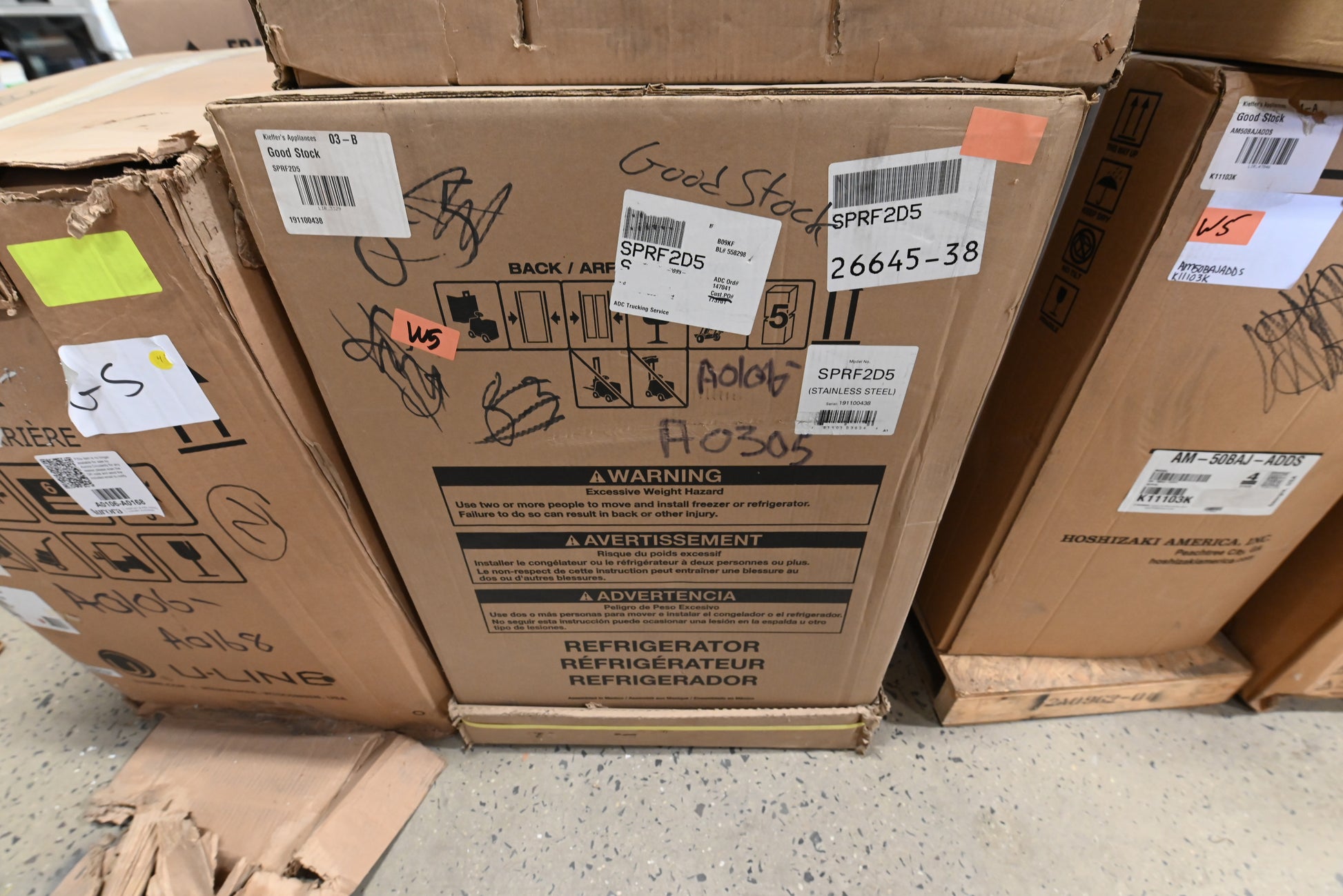 Summit SPRF2D5 24" Stainless Steel Undercounter Refrigerator/Freezer Drawers