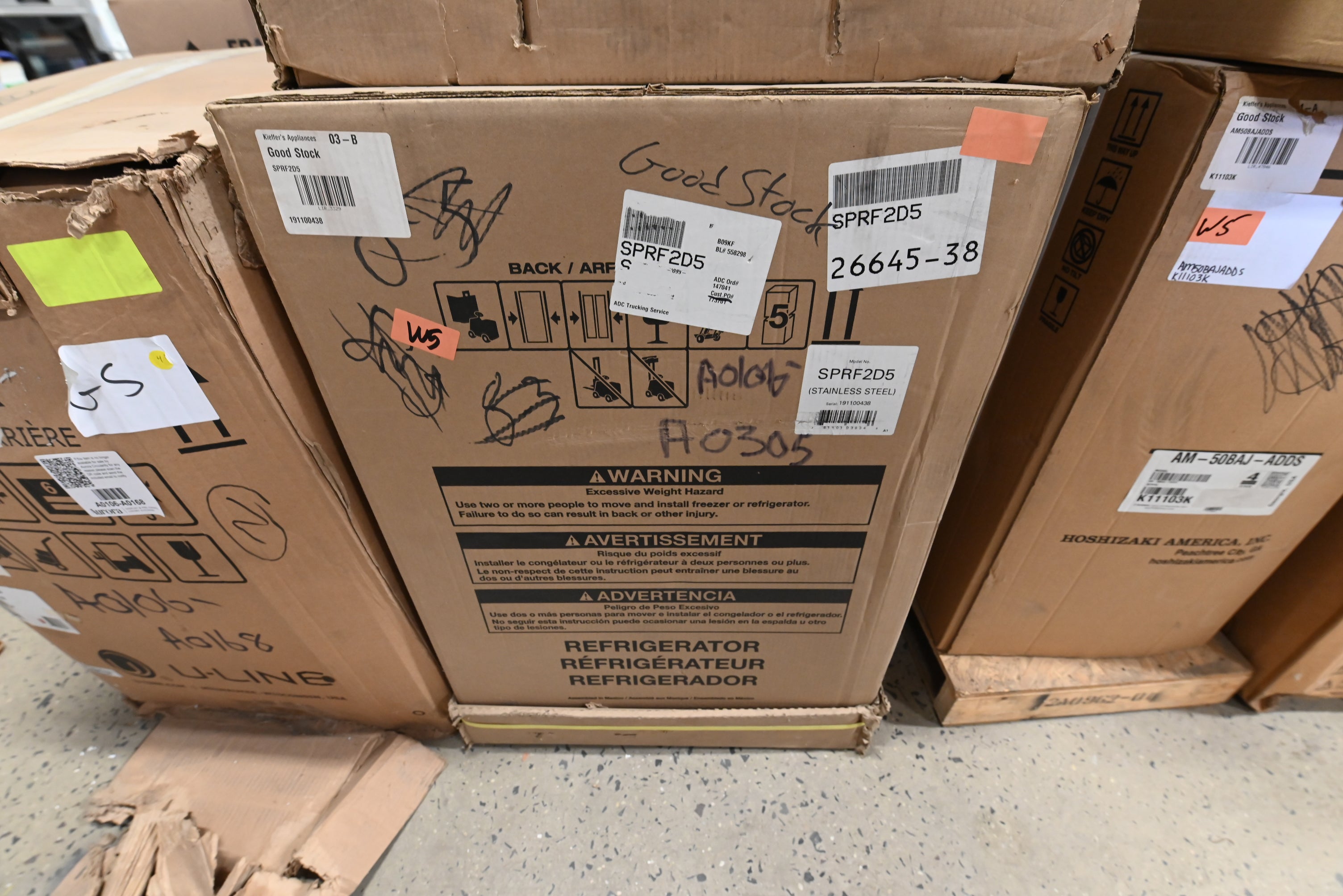 Summit SPRF2D5 24" Stainless Steel Undercounter Refrigerator/Freezer Drawers