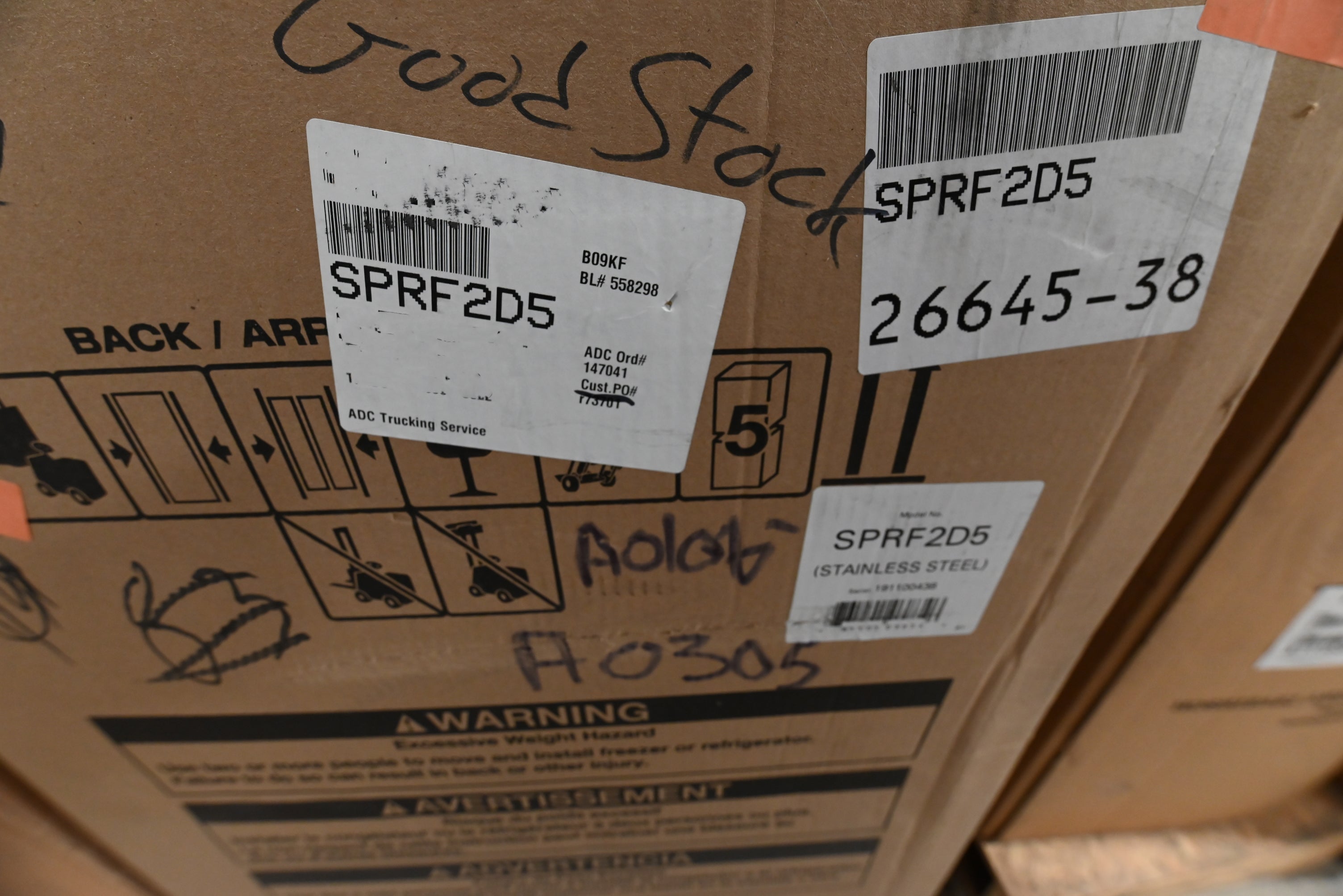 Summit SPRF2D5 24" Stainless Steel Undercounter Refrigerator/Freezer Drawers