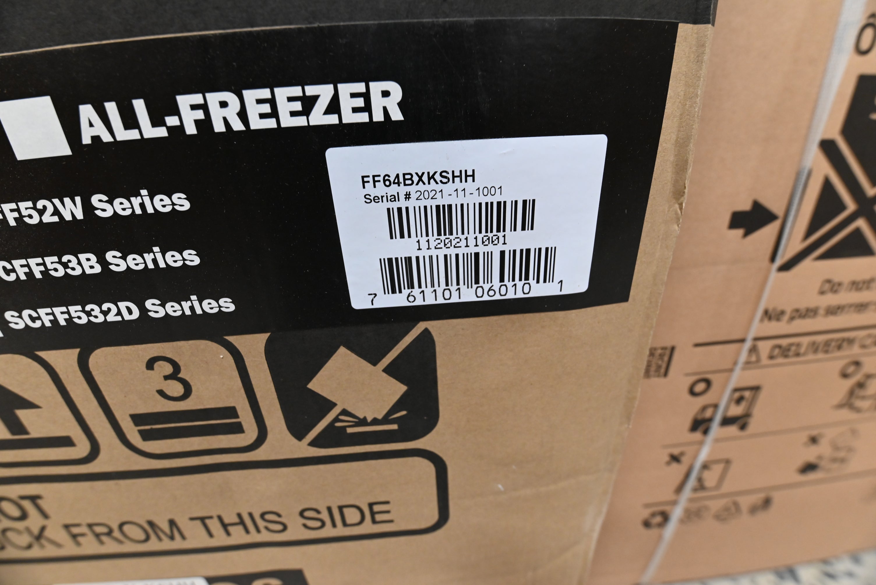 Summit FF64BXKSHH 24" Black Stainless Steel Built-in Compact Refrigerator