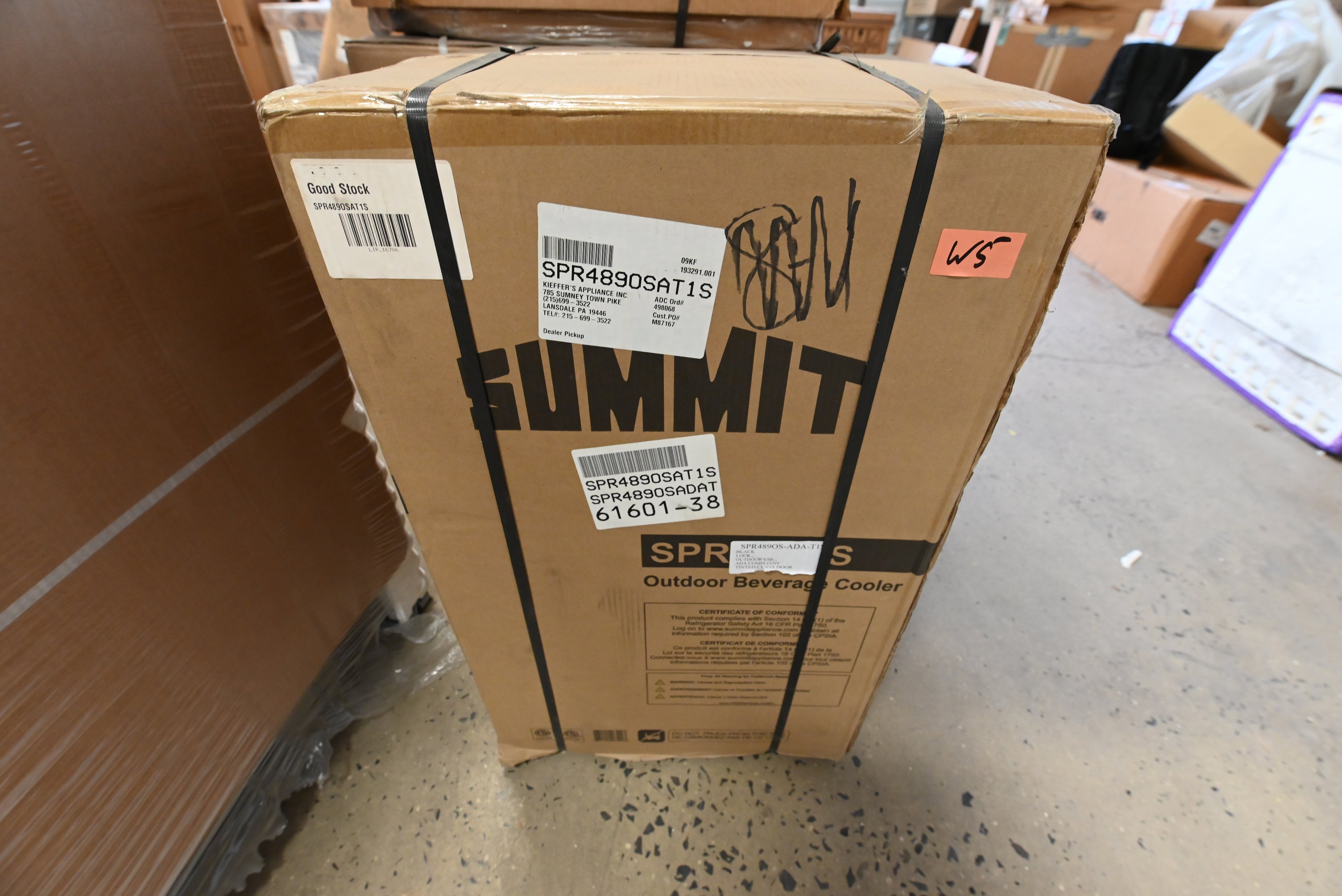 Summit SPR489OSAT1S 19" Stainless Steel Outdoor Commercial Beverage Center