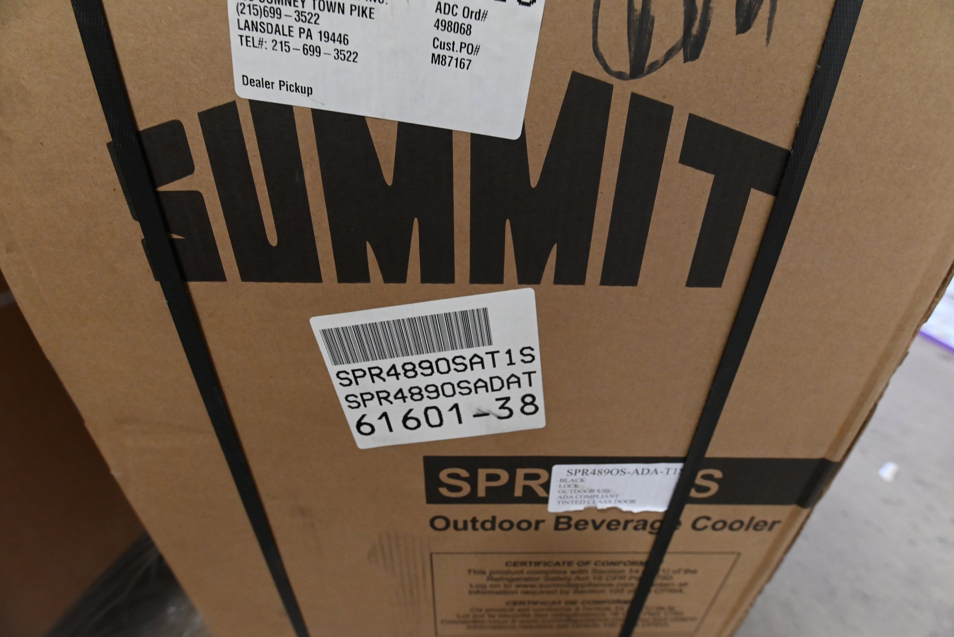 Summit SPR489OSAT1S 19" Stainless Steel Outdoor Commercial Beverage Center