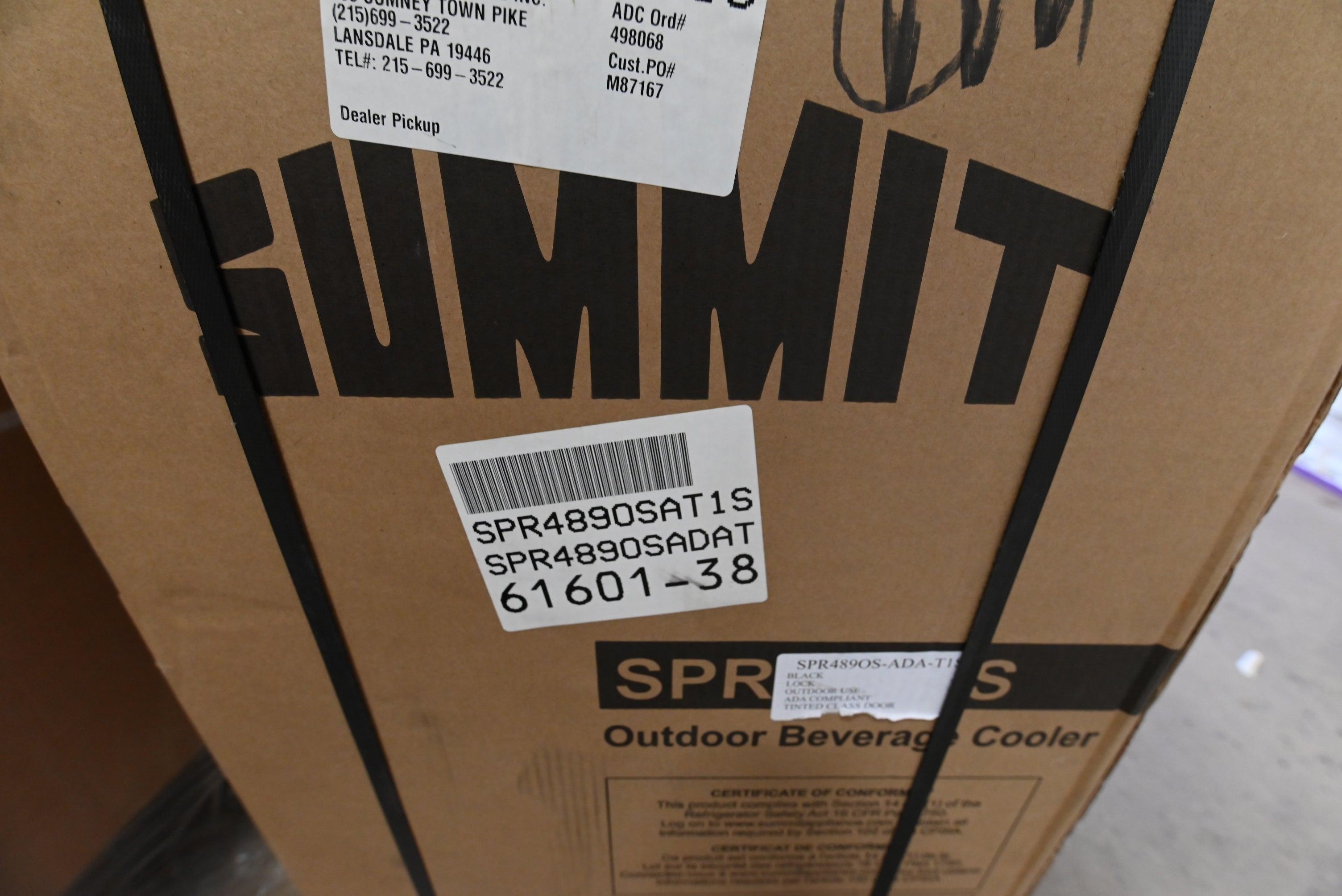 Summit SPR489OSAT1S 19" Stainless Steel Outdoor Commercial Beverage Center