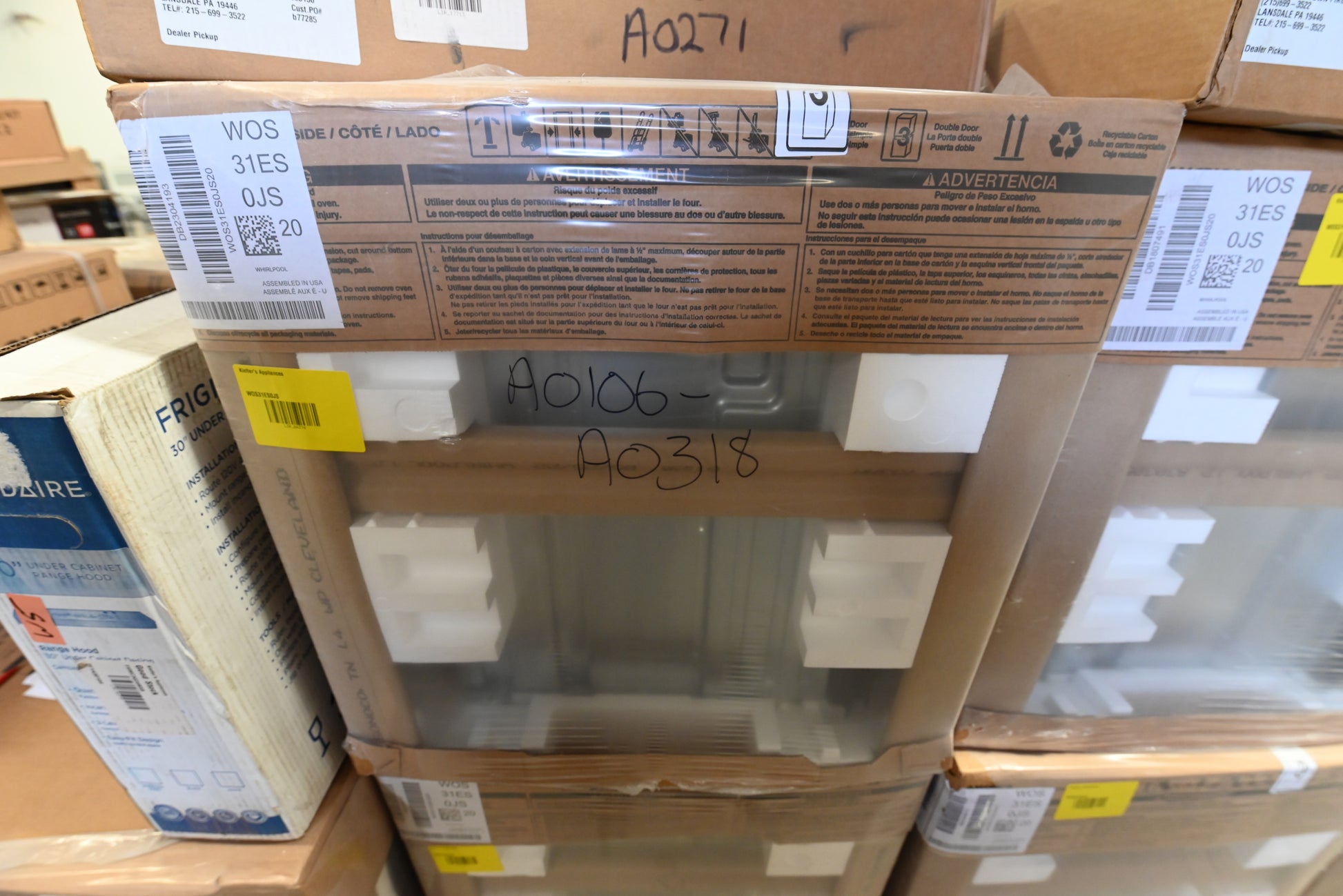 Whirlpool WOS31ES0JS 30" Stainless Steel Electric Single Wall Oven