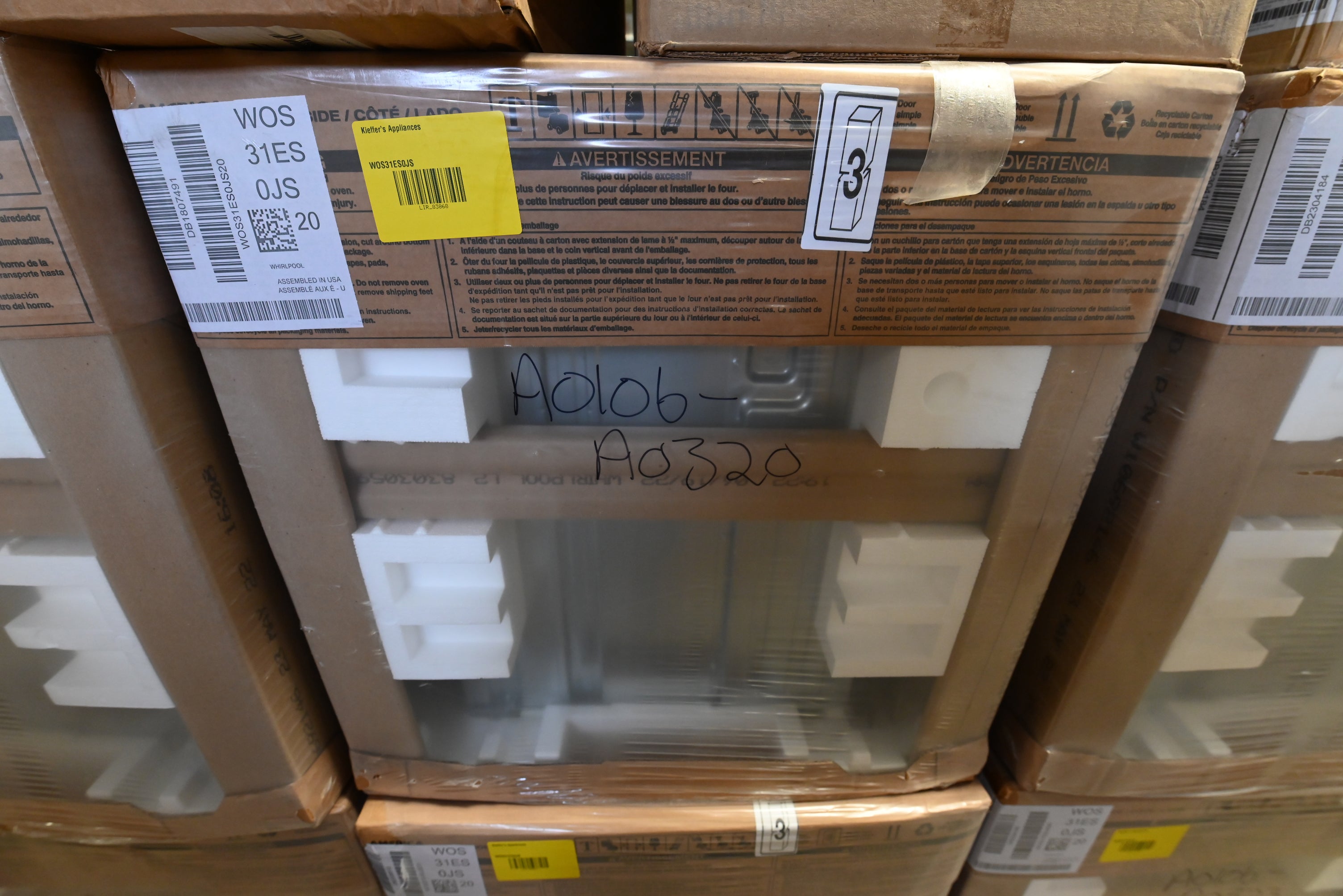 Whirlpool WOS31ES0JS 30" Stainless Steel Electric Single Wall Oven