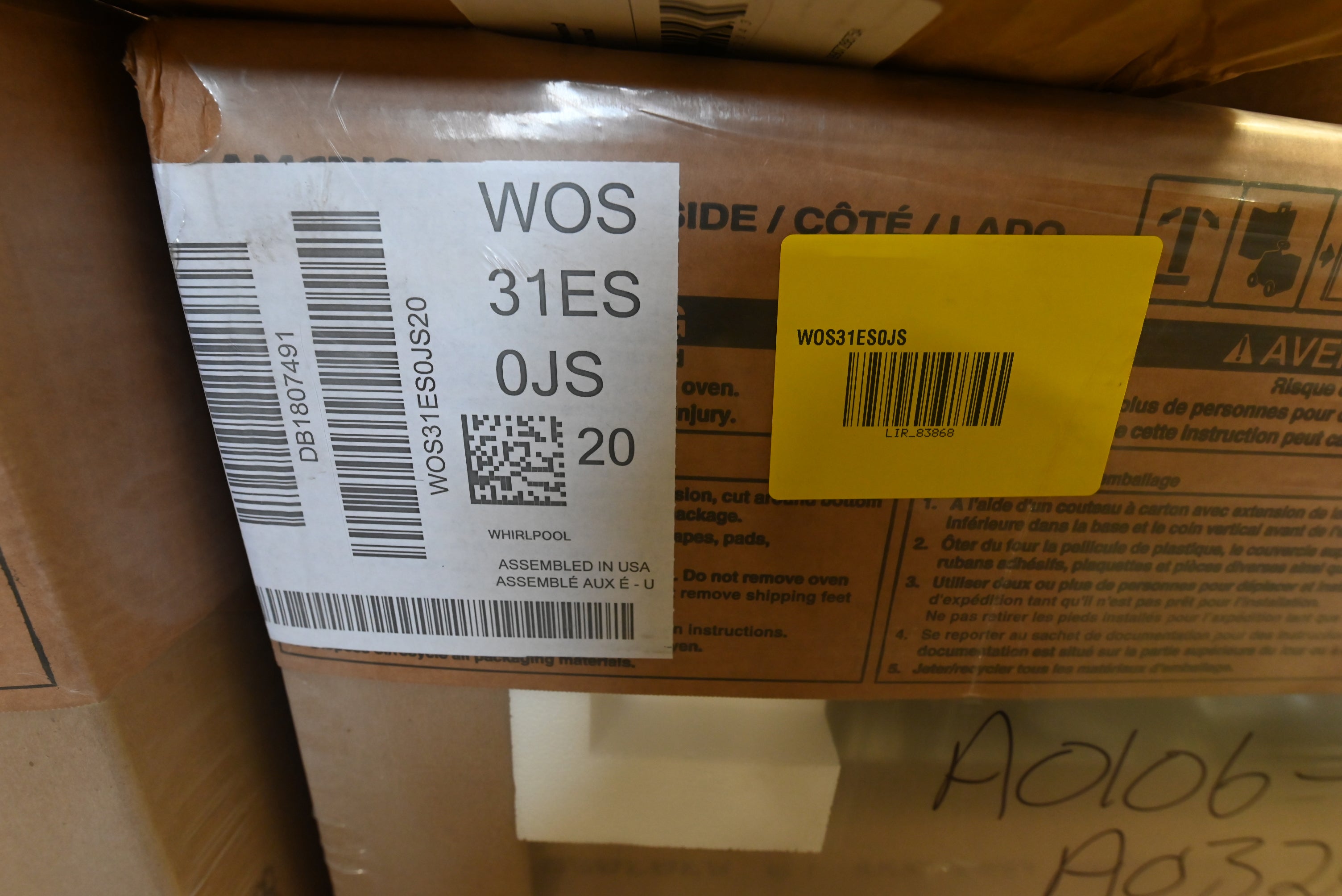 Whirlpool WOS31ES0JS 30" Stainless Steel Electric Single Wall Oven