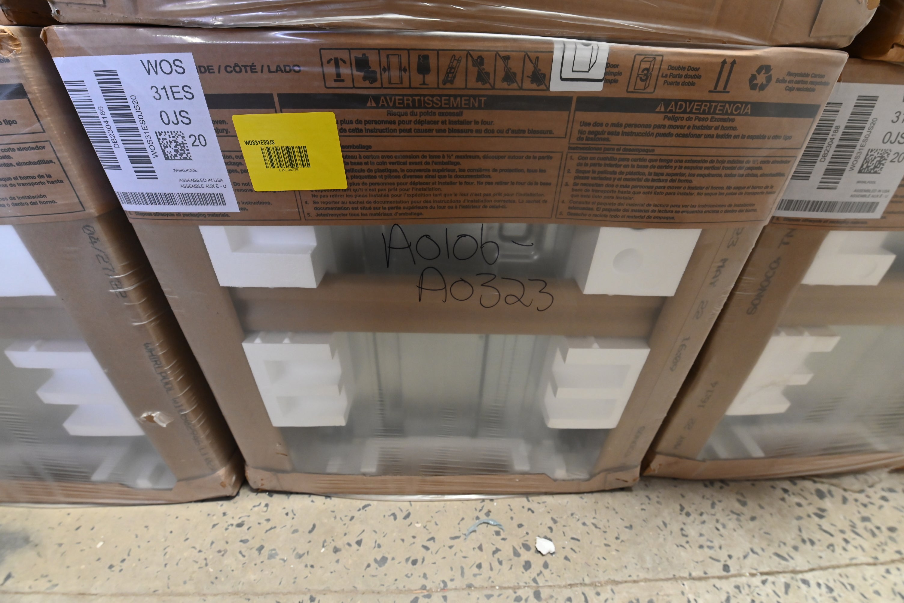 Whirlpool 30 inch single wall oven with extra-large viewing window and stainless steel finish