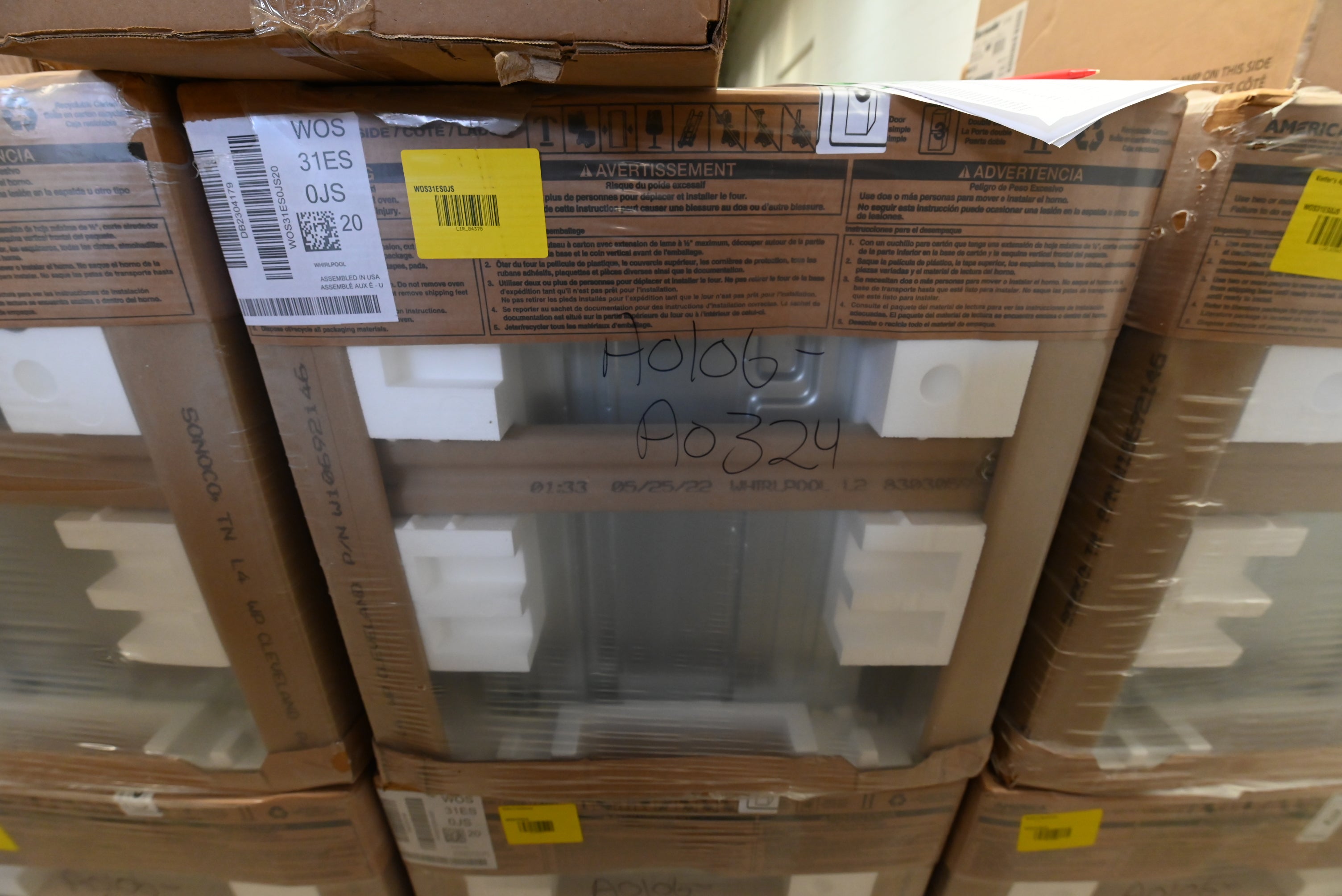 Whirlpool 30 inch stainless steel single wall oven with a hidden bake element