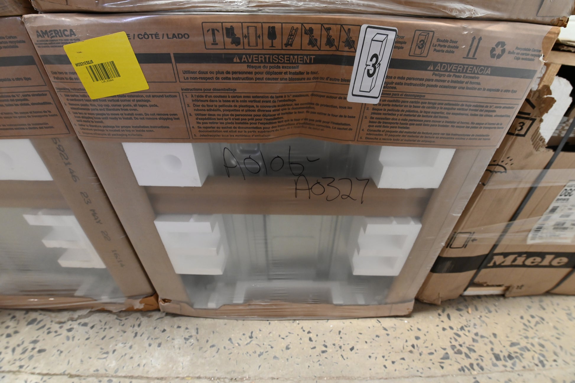 Whirlpool 30 inch stainless steel wall oven featuring the FIT System for easy installation