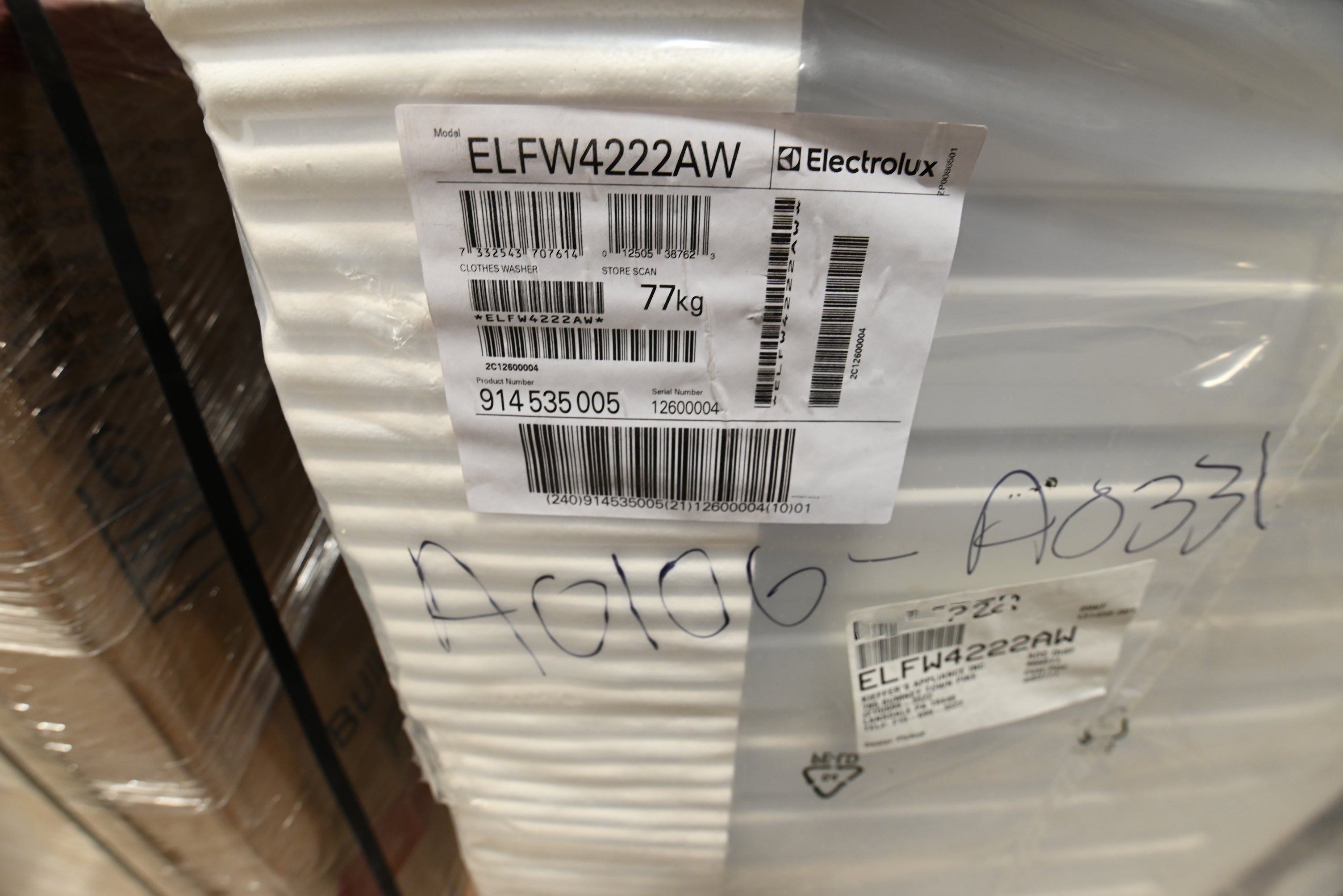 Electrolux ELFW4222AW 24" White Front Load Washer