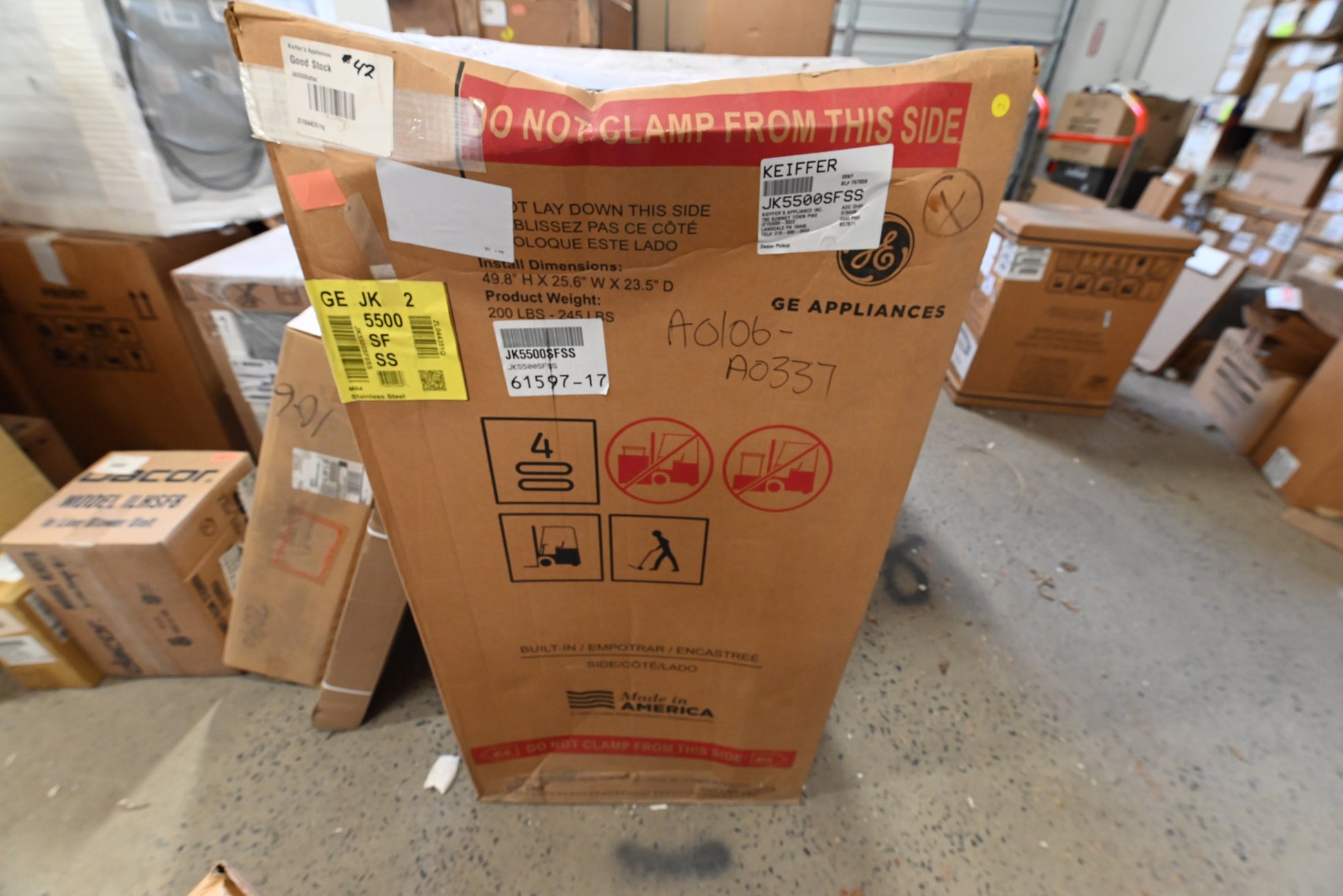 GE JK5500SFSS 27" Stainless Steel Electric Double Wall Oven