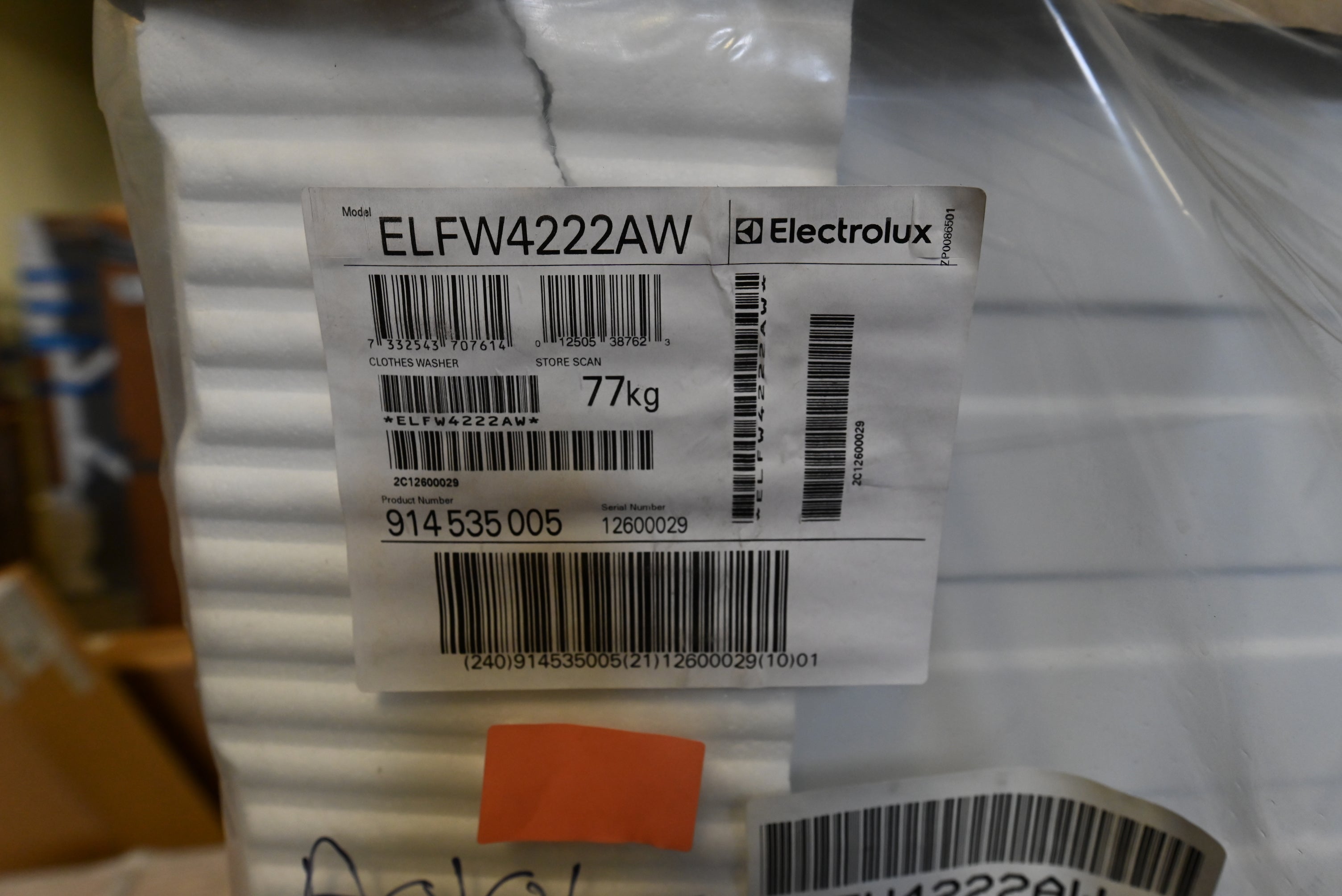 Electrolux ELFW4222AW 24" White Front Load Washer