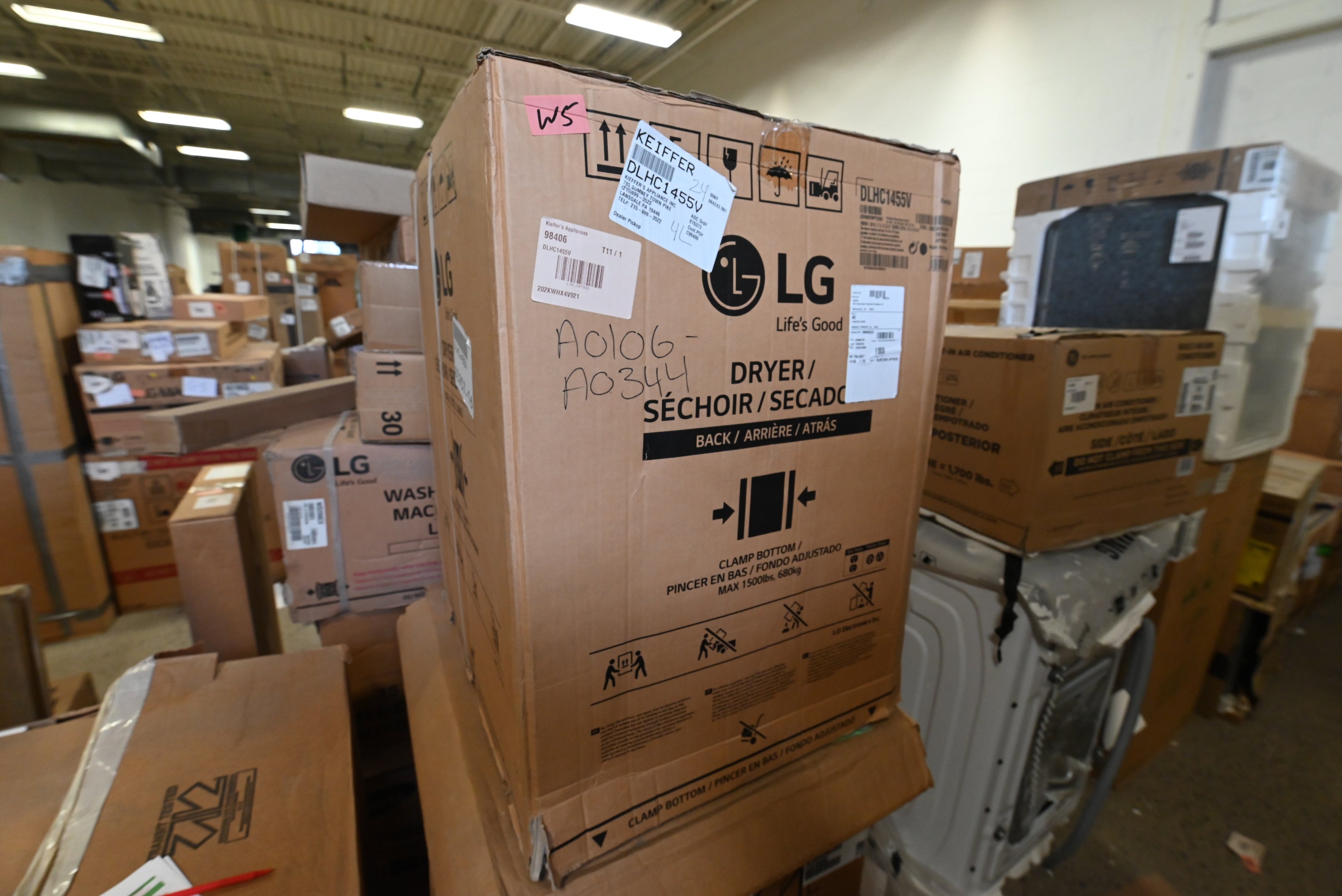 LG DLHC1455V 24" Graphite Steel Smart Electric Dryer