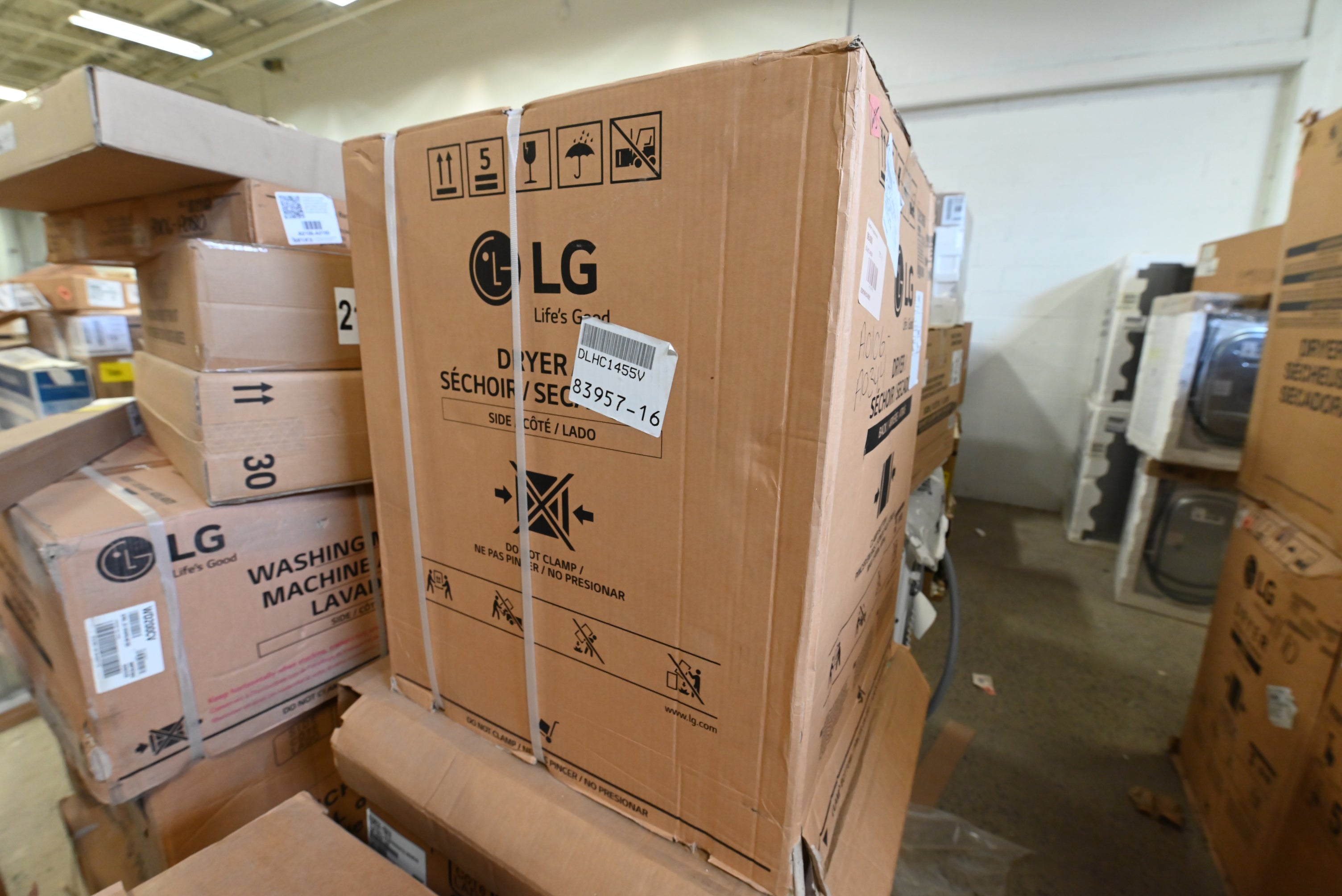 LG DLHC1455V 24" Graphite Steel Smart Electric Dryer