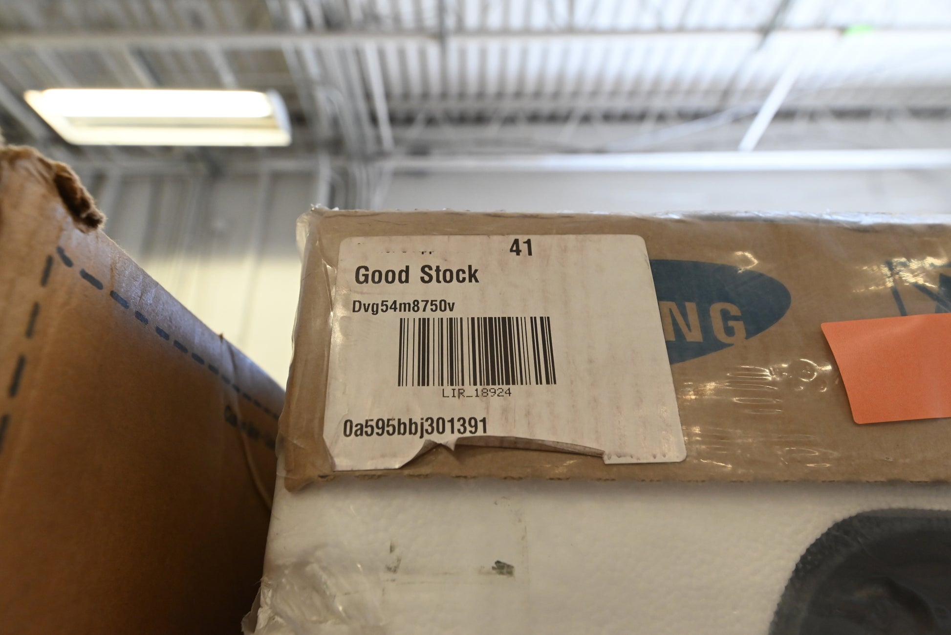 Samsung DVG54M8750V 27" Black Stainless Smart Gas Dryer